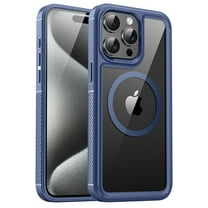 Magnetic for iPhone 11 Phone Case,Compatible with MagSafe,Not Yellowing＆Military Grade Protection,Ultra Thin Anti-fall Shockproof Transparent Phone Case for iPhone 11,Blue