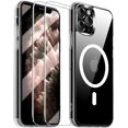thumbnail image 1 of Magnetic for iPhone 11 Pro Case，with 2 Screen Protector，Full Camera Protection [Compatible with MagSafe] Shockproof Phone Bumper Cover，Anti-Scratch Clear Back (Clear)……, 1 of 13