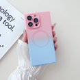 thumbnail image 1 of Magnetic for iPhone 11 Pro Max Case 6.5", [Compatible with MagSafe] Cute Girly Gradient Phone Case for Girls Women Soft TPU Shockproof Bumper with Camera Lens Protection Case, Pink+Blue, 1 of 8