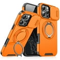 thumbnail image 1 of Magnetic for iPhone 11 Pro Max Case [Compatible with MagSafe] [360° Rotatable Ring Holder Kickstand] [Military Grade Protection] Shockproof Slim Phone Case for iPhone 11 Pro Max,Orange, 1 of 9