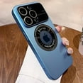 thumbnail image 1 of Magnetic for iPhone 11 Pro Max Case Logo View, Window Glass Lens Camera Protector,Compatible with Magsafe, Women Men Shockproof Hard Slim Matte Cases Cover for iPhone 11Pro Max 6.7" Sky Blue, 1 of 14