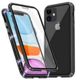 thumbnail image 1 of Magnetic iPhone 12 Case (Black) Double Sided Tempered Glass Screen Protector Shockproof and Scratch Resistant Protection, 1 of 6