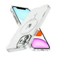 thumbnail image 1 of Magnetic for iPhone 12 Case, [Compatible with MagSafe] [Full Camera Protection] [10FT Drop Protection] Non-Yellowing Shockproof Protective Slim Phone Case for iPhone 12,Clear, 1 of 7