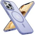 thumbnail image 1 of Magnetic for iPhone 12 Pro Max Case Compatible with MagSafe, [16FT Drop Protection] Shockproof 12 ProMax Phone Case for MagSafe Wallet, Magnetic Car Holder, Magnetic Charger, Light Purple, 1 of 6