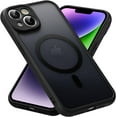 thumbnail image 1 of Magnetic for iPhone 13 Case [Compatible with Magsafe] Slim Frosted Matte Case Cover Translucent Hard PC Back Military Drop Protection Phone Case for iPhone 13 6.1-inch,Black, 1 of 14