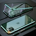 thumbnail image 1 of Magnetic iPhone 13 Mini Case - (Green) Double Sided Tempered Glass Screen Protector Shockproof and Scratch Resistant Protection, 1 of 6