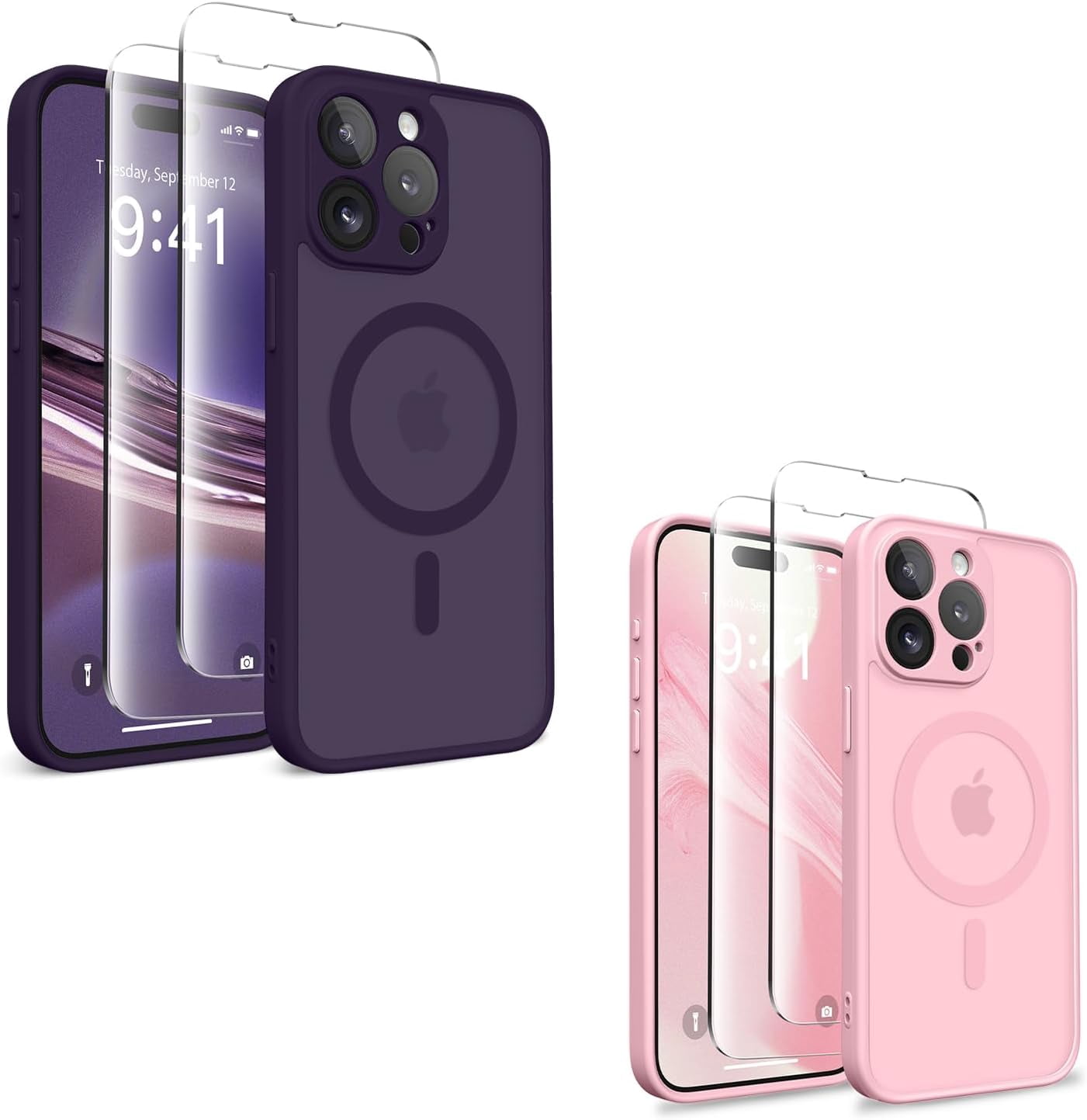 Magnetic For IPhone 13 Pro Case, [Military Grade Drop Protection Compatible Magsafe Shockproof Hard Back Soft Slim Protective Case Iphone 13 Pro With Full - View #10
