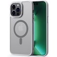thumbnail image 1 of Magnetic for iPhone 13 Pro Case Compatible with MagSafe,[Military Grade Protection] Magnetic Phone Case Translucent Matte Anti-Scratch Shockproof Protective Case Cover White, 1 of 17