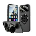 thumbnail image 1 of Magnetic for iPhone 13 Pro Case with Stand, [Compatible with Mag-Safe], [Military Grade Shockproof], [Camera Lens Protector Film] Suction Cup Design Shockproof Protective Rugged Cover, Black, 1 of 6