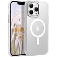 thumbnail image 1 of Magnetic for iPhone 13 Pro Case, iPhone 13 Pro Phone Case, [Compatible with Magsafe] Slim Fit Shockproof Translucent Matte Women Men Girls Boys Protective Case for iPhone 13 Pro 6.1 Inch, White, 1 of 16