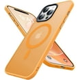 thumbnail image 1 of Magnetic for iPhone 13 Pro Max Case [Compatible with MagSafe] [10FT Military Grade Drop Tested] Slim Translucent Matte Case for iPhone 13 Pro Max Phone Case, Orange (6.7"), 1 of 12