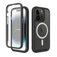 thumbnail image 1 of Magnetic for iPhone 13 Pro Max Case, [Compatible with MagSafe] [Built-in Screen Protector] Dustproof Full Body Shockproof Transparent Phone Case Cover for iPhone 13 Pro Max - Black, 1 of 4