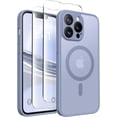 thumbnail image 1 of Magnetic for iPhone 13 Pro Max Case, [Compatible with MagSafe] [Full Camera Protection] Shockproof Protective Slim Translucent Matte Phone Case for iPhone 13 Pro Max 6.7'', Lavender Grey, 1 of 14