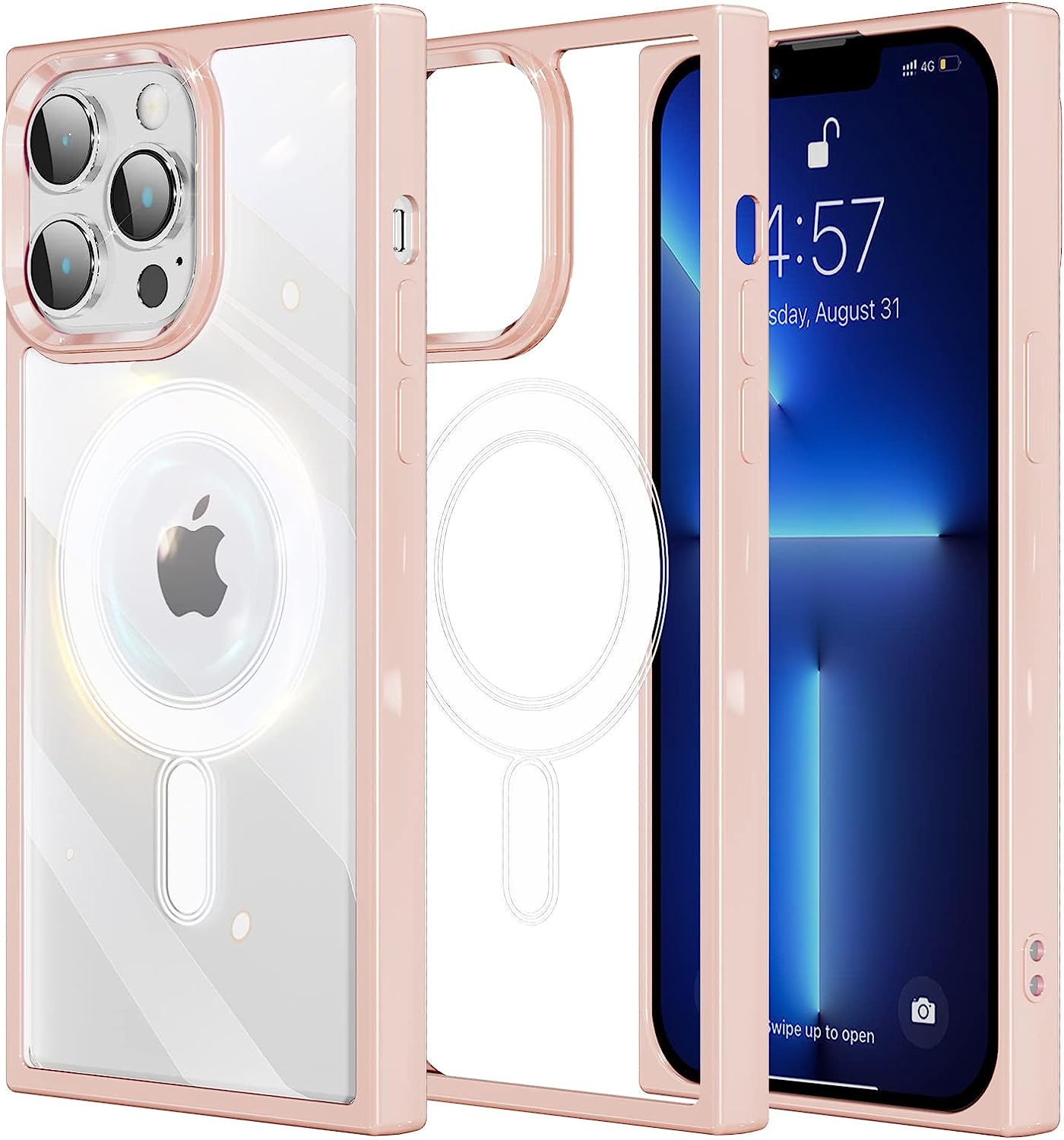 Magnetic iPhone 13 Pro Max Square Case[Compatible with Magsafe