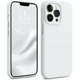 thumbnail image 1 of Magnetic for iPhone 13 Pro Phone Case, [Compatible with MagSafe][Military Shockproof Protection] Silicone Case with Soft Microfiber Lining, Camera & Screen Protection 6.1 inch, White, 1 of 15