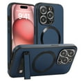 thumbnail image 1 of Magnetic for iPhone 14 Case, Compatible with MagSafe, Support Car Mount Holder, Built-in Invisible Stand, Slim Magnetic Case Kickstand Protective Phone Cover for iPhone 14, Blue, 1 of 8