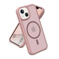 thumbnail image 1 of Magnetic for iPhone 14 Case [Compatible with Magsafe] Translucent Matte Slim Thin Shockproof Anti-Yellow Women Men Protective Rugged Hybrid Phone Cover For iPhone 14,Pink, 1 of 5