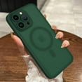 thumbnail image 1 of Magnetic for iPhone 14 Pro Case, [Compatible with MagSafe] [Full Camera Protection] Shockproof Slim Translucent Matte Protective Case for iPhone 14 Pro, Green, 1 of 13