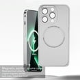 thumbnail image 1 of Magnetic iPhone 14 Pro Case MagSafe, Aluminum Alloy Frame, Dustproof, Scratch Resistant, and Fall Resistant, Compatible for MagSafe Magnetic Wireless Charging - Silver, 1 of 9