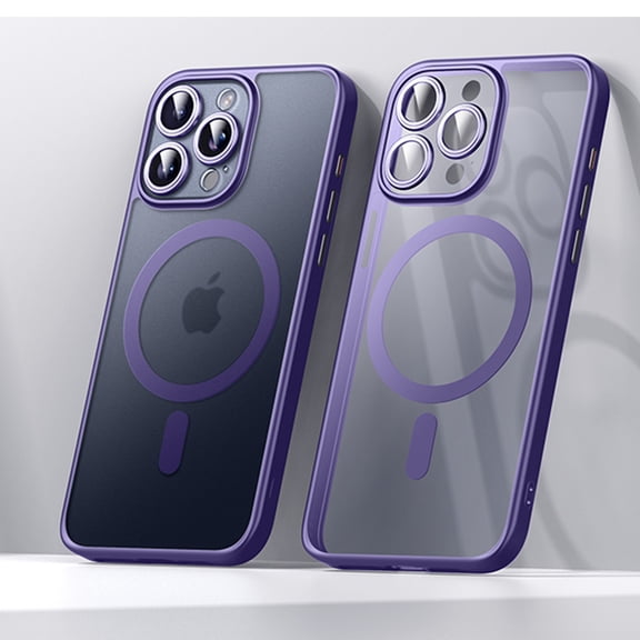 Magnetic for iPhone 14 Pro Max Case [Compatible with Magsafe] [Full Camera Wrapped] Translucent Matte Phone Case iPhone 14 Pro Max Slim Shockproof Women Men Protective Cases,Blue