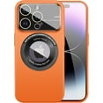 thumbnail image 1 of Magnetic iPhone 14 Pro Max Case - Full Camera Protection, Compatible with MagSafe (6.7 inches), Orange, 1 of 7