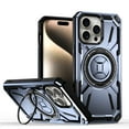 thumbnail image 1 of Magnetic for iPhone 14 Pro Max Case with Stand, Compatible with Mag-Safe Charging, Shockproof Protective Cover Rugged Phone Case, Built-in Rotatable Ring Holder Kickstand for iPhone 14 Pro Max, Purple, 1 of 7