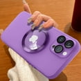 thumbnail image 1 of Magnetic for iPhone 14 Pro Max Phone Case, [Military Grade Drop Tested][Compatible with Magsafe] Camera Lens Protetion Translucent Matte Slim Case for iPhone 14 Pro Max Case (6.7"), Purple, 1 of 12