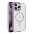 thumbnail image 1 of Magnetic for iPhone 15 Back Case, [Compatible with MagSafe & Drop Protective] Slim Translucent Matte Cover, Luxury Anti-Scratch Shockproof Thin Phone Case for iPhone 15, Purple, 1 of 8