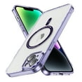 thumbnail image 1 of Magnetic for iPhone 15 Case, [Compatible with MagSafe] [Full Camera Protection] [10FT Drop Protection] Non-Yellowing Shockproof Protective Slim Phone Case for iPhone 15,Purple, 1 of 7