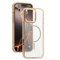 thumbnail image 1 of Magnetic for iPhone 15 Case [Compatible with MagSafe] [Strong Magnetic] Drop Protective Transparent Anti-Scratch Anti-Yellowing Matte PC Back Slim Case for iPhone 15, Desertgold, 1 of 9