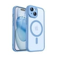 thumbnail image 1 of Magnetic for iPhone 15 Case, Upgraded [Full Camera Protection] [Compatible with Magsafe] [Translucent Matte] Shockproof Protective Phone Case for iPhone 15 6.1" - Light Blue, 1 of 1