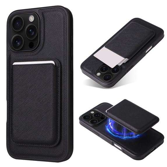 Magnetic For iPhone 15 Phone Case,Detachable Magnetic PU Leather Wallet with Card Holder,Support Mag-Safe,Shockproof Rugged Ultra Slim Anti-fall Thin Fit Phone Case Cover,C