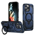 thumbnail image 1 of Magnetic for iPhone 15 Plus / iPhone 14 Plus Case with Kickstand, [Compatible with MagSafe] [Military Grade Protection] Ring Stand Heavy Duty Drop Shockproof Rugged Phone Case - Blue, 1 of 7