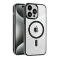 thumbnail image 1 of Magnetic for iPhone 15 Pro Case, [Compatible with MagSafe] [Clear Hard Back with Soft TPU Bumper] [Military Grade Drop Protection] Shockproof Slim Fit Phone Case for iPhone 15 Pro, Black, 1 of 9