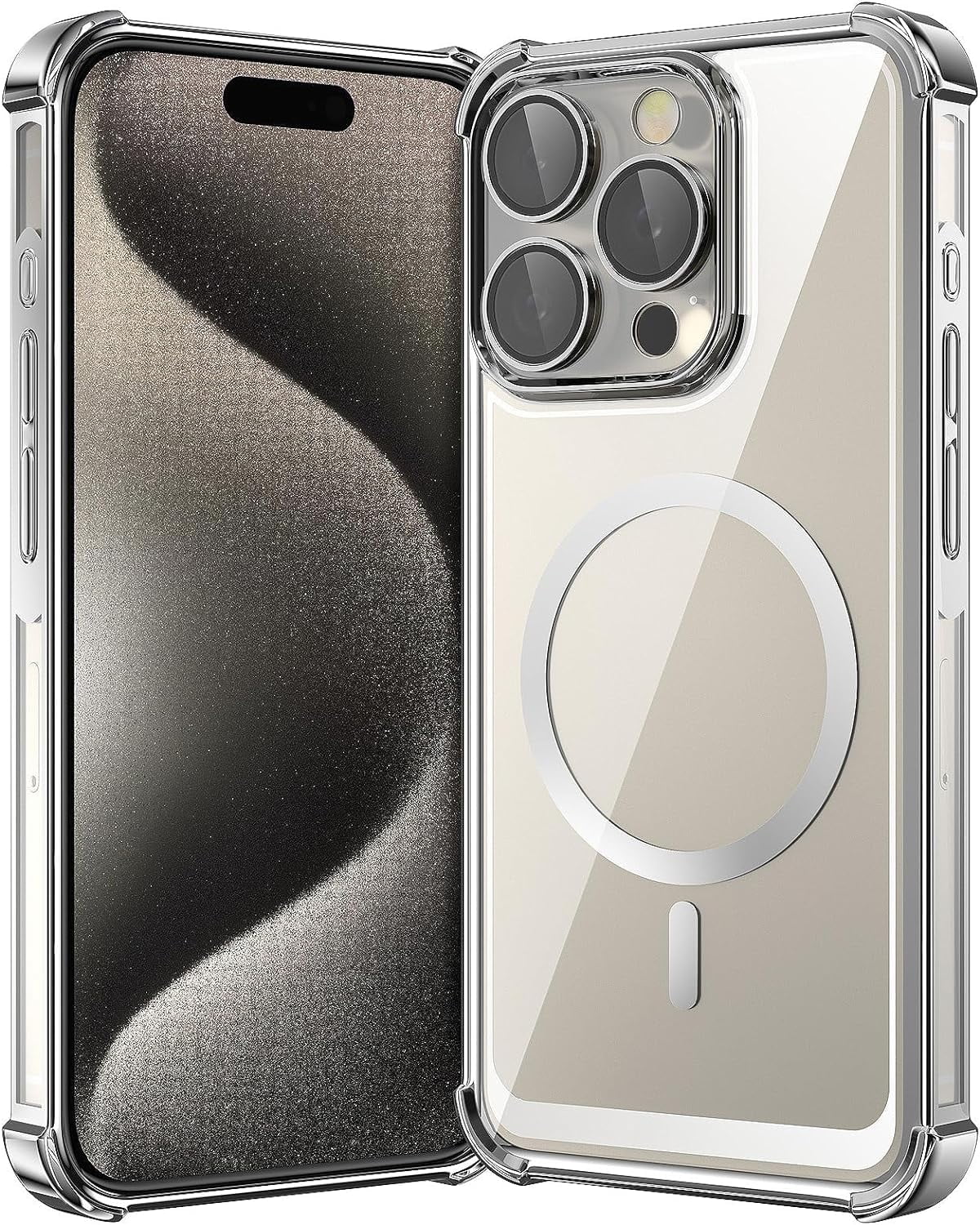 Magnetic IPhone 15 Pro Max Case - MagSafe Compatible With Camera Protection