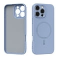thumbnail image 1 of Magnetic for iPhone 15 Pro Max Case, [Full Camera Protection] [Anti-Scratch Microfiber Lining] Drop Resistant Bumper Soft Silicone Phone Cover for iPhone 15 Pro Max Compatible with Mag-Safe, Blue, 1 of 7