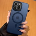 thumbnail image 1 of Magnetic for iPhone 15 Pro Max Case with Full Camera Protection [No.1 Strong N56 Magnets] [Military Grade Drop Protection] One-piece Matte Back Slim Thin Phone Case 6.7'', Blue TItantium, 1 of 6