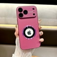 thumbnail image 1 of Magnetic For iPhone 15 Pro Max Phone Case,Compatible with Mag-safe,Built-in Lens Protector,Logo View Design,Ultra Slim Glossy Shockproof Anti-Fall Drop Protection Rugged Phone Case,Red, 1 of 6