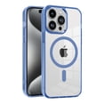 thumbnail image 1 of Magnetic for iPhone 16 Case, [Compatible with MagSafe] [Clear Hard Back with Soft TPU Bumper] [Military Grade Drop Protection] Shockproof Slim Fit Phone Case for iPhone 16, Blue, 1 of 9