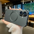 thumbnail image 1 of Magnetic for iPhone 16 Case [Compatible with MagSafe][Military Grade Drop Protection] Slim Translucent Matte Shockproof Four Corner Protection with Anti-Fingerprint Phone Case,Black, 1 of 8