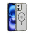 thumbnail image 1 of Magnetic for iPhone 16 Case, [Compatible with MagSafe] Shockproof Protective Ultra Slim Transparent Anti-Scratch Anti-Fingerprint Phone Case Cover with Touchscreen Button, Gray, 1 of 9