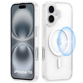Magnetic iPhone 16 Case Semi-Clear[Compatible with Mag-Safe][Camera Protection] [Military Grade Drop Tested] Slim Translucent Matte Protective Otter Cover Box Cell Phone Case for iPhone 16(6.1" 2024)