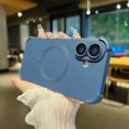 thumbnail image 1 of Magnetic for iPhone 16 Plus Case [Compatible with MagSafe][Military Grade Drop Protection] Slim Translucent Matte Shockproof Four Corner Protection with Anti-Fingerprint Phone Case,Navyblue, 1 of 8