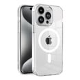 thumbnail image 1 of Magnetic for iPhone 16 Pro Case, [Compatible with MagSafe] [Clear Hard Back with Soft TPU Bumper] [Military Grade Drop Protection] Shockproof Slim Fit Phone Case for iPhone 16 Pro, White, 1 of 9