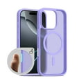 thumbnail image 1 of Magnetic for iPhone 16 Pro Case, Compatible with MagSafe, Military Grade Drop Protection, Ultra Slim Translucent Matte Shockproof Lightweight Phone Cover, for iPhone 16 Pro, Lightpurple, 1 of 8