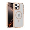 thumbnail image 1 of Magnetic for iPhone 16 Pro Case, [Compatible with MagSafe] Shockproof Protective Ultra Slim Transparent Anti-Scratch Anti-Fingerprint Phone Case Cover with Touchscreen Button, Gold, 1 of 9