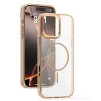 Magnetic for iPhone 16 Pro Case [Compatible with MagSafe] [Strong Magnetic] Drop Protective Transparent Anti-Scratch Anti-Yellowing Matte PC Back Slim Case for iPhone 16 Pro, Desertgold