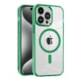 thumbnail image 1 of Magnetic for iPhone 16 Pro Max Case, [Compatible with MagSafe] [Clear Hard Back with Soft TPU Bumper] [Military Grade Drop Protection] Shockproof Slim Fit Phone Case for iPhone 16 Pro Max, Green, 1 of 9