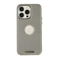 thumbnail image 1 of Magnetic for iPhone 16 Pro Max Case, [Military Grade Drop Tested] [Compatible with MagSafe] Shockproof Anti-fall Fiber Pattern PU Leather Back Slim Protective Case for iPhone 16 Pro Max,Gray, 1 of 10