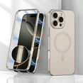 thumbnail image 1 of Magnetic for iPhone 16 Pro Max Phone Case, [Full Camera Protection] [Compatible with Magsafe] Shockproof Protective Magnetic 2-in-1 Hard PC Ultra Slim Phone Case for iPhone 16 Pro Max,Titaniumgray, 1 of 13